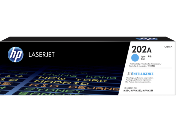 Mực in HP 202A Cyan Original LaserJet Toner Cartridge (CF501A)