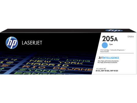 Mực in HP 205A Cyan Original LaserJet Toner Cartridge (CF531A)