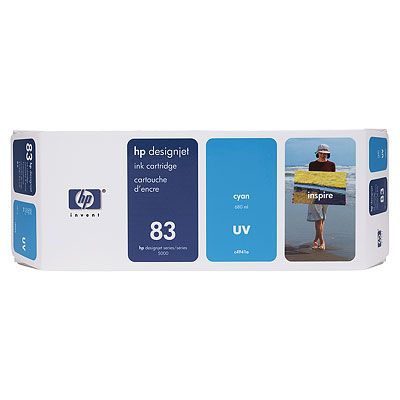 Mực in HP 83 680-ml Cyan UV Ink Cartridge (C4941A)