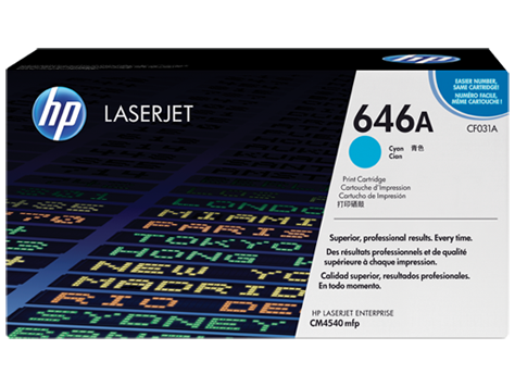 Mực in  HP 646A Cyan Original LaserJet Toner Cartridge (CF031A)
