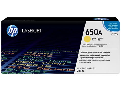 Mực in HP 650A Yellow LaserJet Toner Cartridge (CE272A)